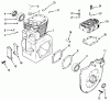 Toro 51-12KE02 (312-H) - 312-H Garden Tractor, 1992 (2000001-2999999) Listas de piezas de repuesto y dibujos KOHLER CRANKCASE AND CYLINDER HEAD