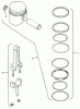 Toro 51-12KE02 (312-H) - 312-H Garden Tractor, 1992 (2000001-2999999) Listas de piezas de repuesto y dibujos KOHLER PISTON AND RINGS