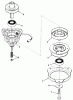 Toro 32-1205A1 (212-5) - 212-5 Tractor, 1991 (1000001-1999999) Ersatzteile ENGINE PULLEY AND PTO CLUTCH