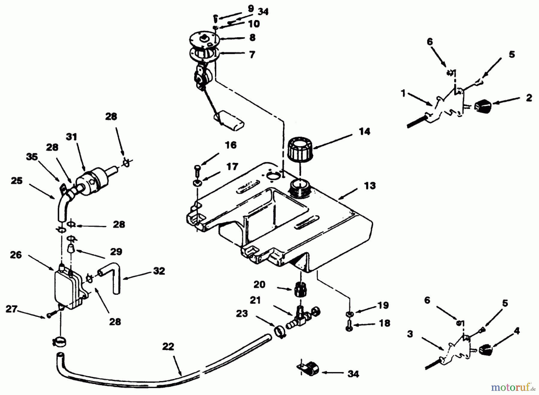  Toro Neu Mowers, Lawn & Garden Tractor Seite 1 41-20OE03 (520-H) - Toro 520-H Garden Tractor, 1992 (2000001-2999999) THROTTLE CHOKE AND FUEL CONTROLS