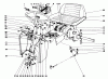 Toro 55256 (888) - 888 matic Tractor, 1971 (1000001-1999999) Ersatzteile DASH AND TRANSAXLE ASSEMBLY
