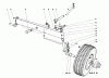 Toro 55275 (888) - 888 matic Tractor, 1972 (2000001-2999999) Ersatzteile FRONT AXLE ASSEMBLY