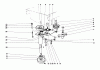 Toro 55275 (888) - 888 matic Tractor, 1972 (2000001-2999999) Ersatzteile POWER TAKE-OFF ASSEMBLY