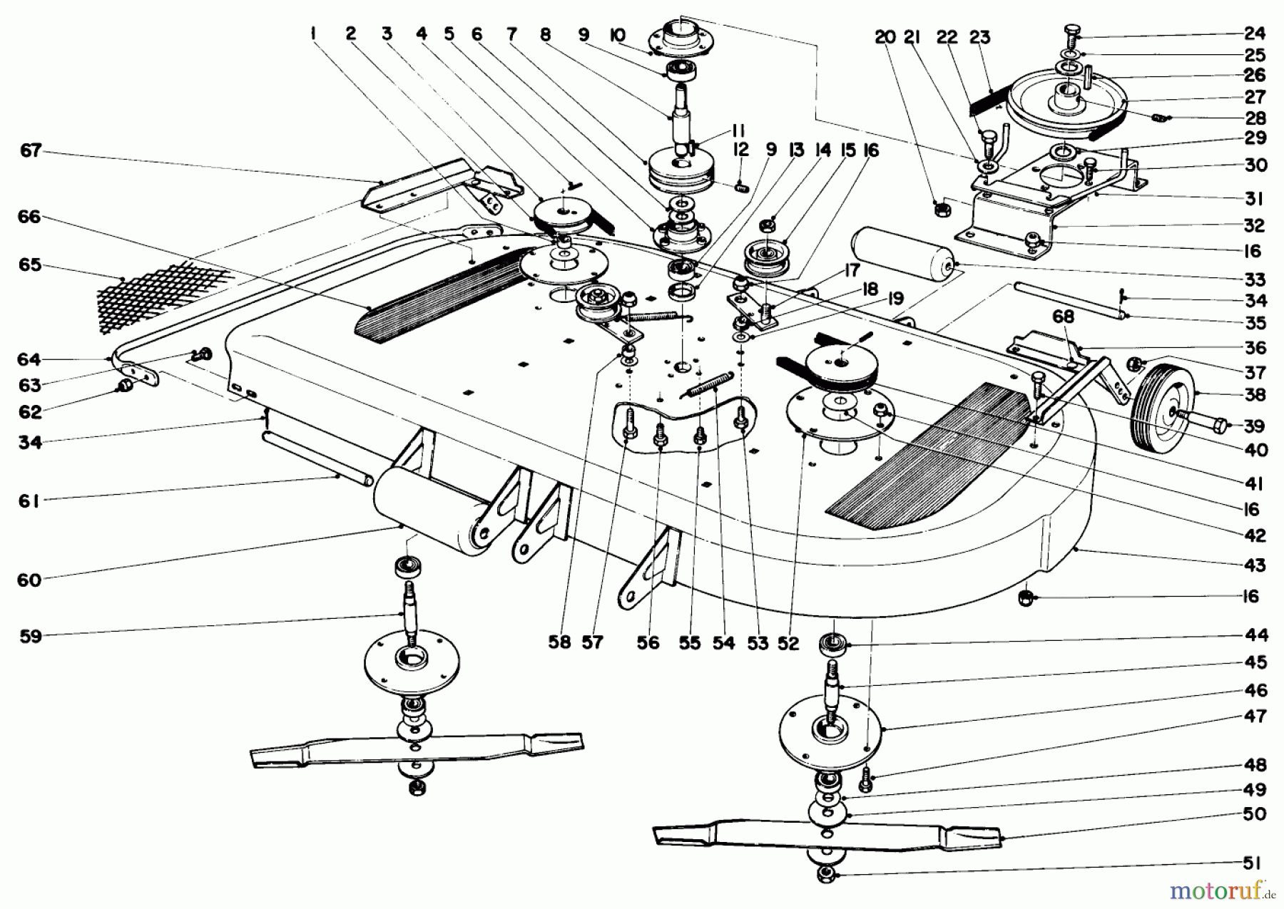  Toro Neu Mowers, Lawn & Garden Tractor Seite 1 55402 (960) - Toro 960 Suburban Lawn Tractor, 1969 (9000001-9999999) 42