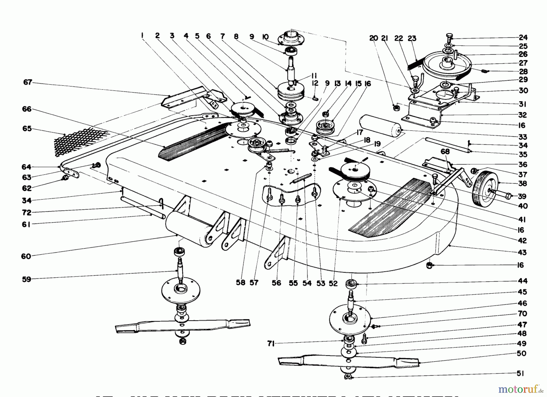  Toro Neu Mowers, Lawn & Garden Tractor Seite 1 55302 (950) - Toro 950 Suburban Lawn Tractor, 1970 (0000001-0999999) 42