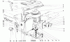 Toro 57054 - 25" Lawn Tractor, 1970 (0000001-0999999) Ersatzteile HOOD AND ENGINE ASSEMBLY