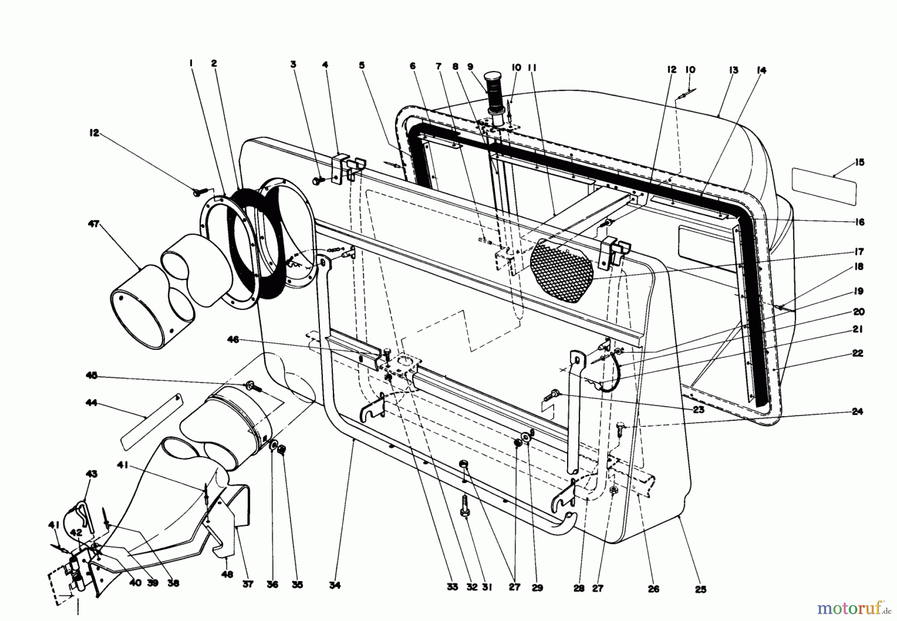  Toro Neu Mowers, Lawn & Garden Tractor Seite 1 57360 (11-32) - Toro 11-32 Lawn Tractor, 1980 (0000001-0999999) EASY-EMPTY GRASS CATCHER MODEL 59111 #1