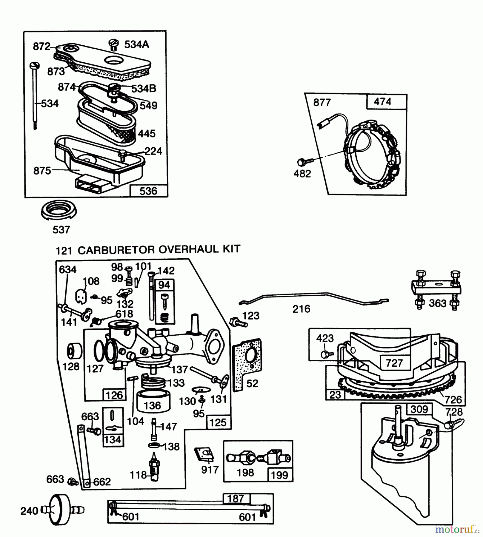  Toro Neu Mowers, Lawn & Garden Tractor Seite 1 57300 (8-32) - Toro 8-32 Front Engine Rider, 1984 (4000001-4999999) ENGINE BRIGGS & STRATTON MODEL 253707-0157-01 (MODEL 57360) #2