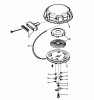 Toro 57305 - 32" Lawn Tractor, 1978 (8000001-8999999) Ersatzteile REWIND STARTER NO. 590479