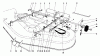 Toro 57356 (11-42) - 11-42 Lawn Tractor, 1978 (8000001-8999999) Ersatzteile MOWER LIFT ASSEMBLY