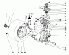 Toro 57356 (11-42) - 11-42 Lawn Tractor, 1978 (8000001-8999999) Ersatzteile TRANSAXLE & CLUTCH ASSEMBLY