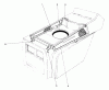 Toro 57356 (11-42) - 11-42 Lawn Tractor, 1982 (2000001-2999999) Ersatzteile HOOD DUCT ASSEMBLY