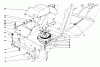 Toro 57360 (11-32) - 11-32 Lawn Tractor, 1986 (6000001-6999999) Ersatzteile CLUTCH & PULLEY ASSEMBLY