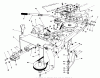 Toro 57360 (11-32) - 11-32 Lawn Tractor, 1987 (7000001-7999999) Ersatzteile FRAME & PULLEY ASSEMBLY 36" SNOWTHROWER ATTACHMENT MODEL NO. 59160 (OPTIONAL)