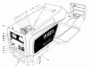 Toro 57385 - 11 hp Front Engine Rider, 1980 (0000001-0999999) Ersatzteile HOOD ASSEMBLY MODEL 57385