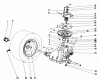 Toro 57385 - 11 hp Front Engine Rider, 1980 (0000001-0999999) Ersatzteile TRANSAXLE & CLUTCH ASSEMBLY