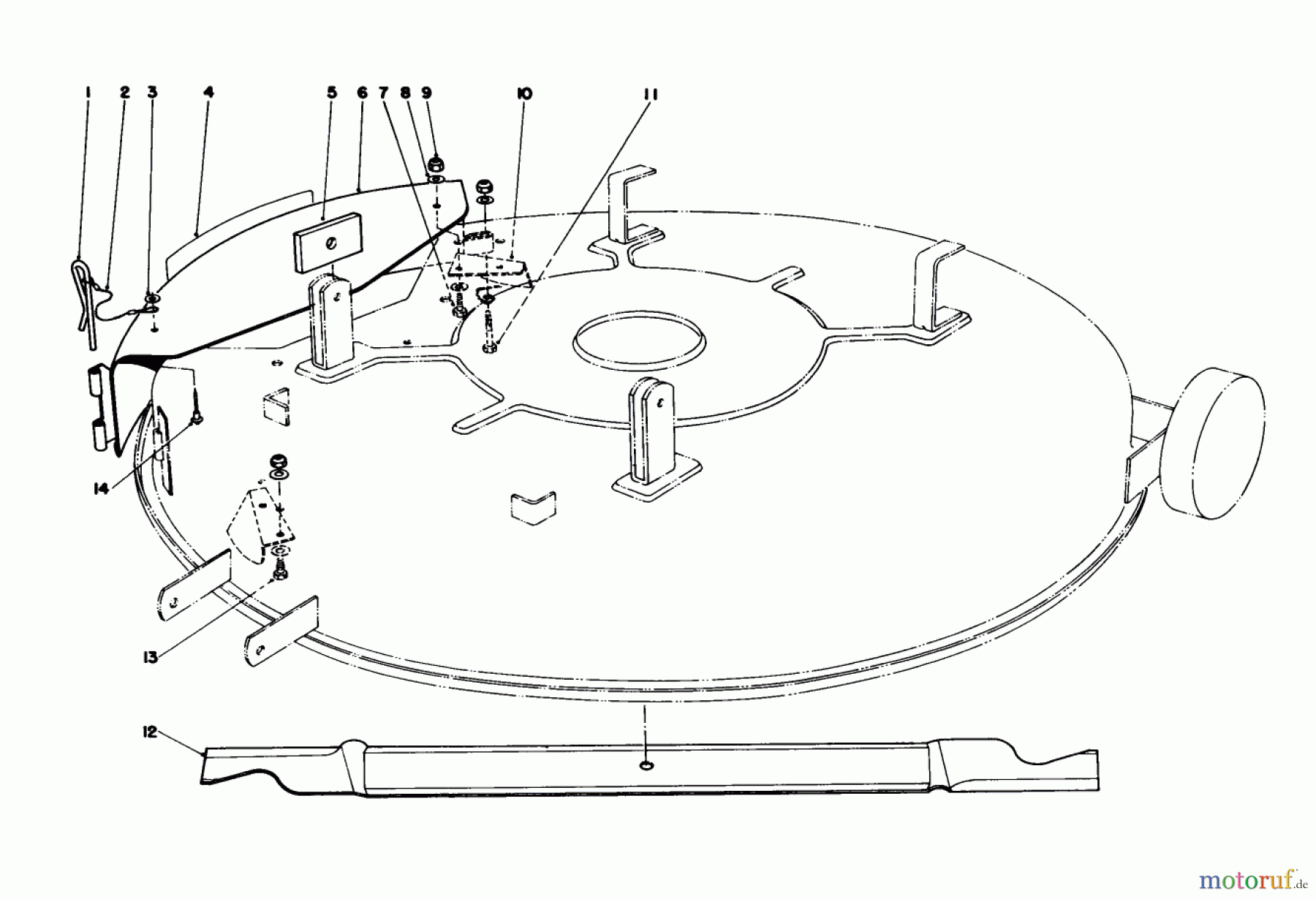 Toro Neu Mowers, Lawn & Garden Tractor Seite 1 57450 (12-32) - Toro 12-32 Lawn Tractor, 1991 (1000001-1999999) MULCHER KIT MODEL NO. 59155 (OPTIONAL)