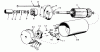 Toro 61-20KS01 (D-200) - D-200 Automatic Tractor, 1976 Ersatzteile STARTING MOTOR PARTS GROUP 16 HP ONAN ENGINE