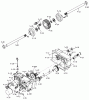 Toro 61-20KS01 (D-200) - D-200 Automatic Tractor, 1976 Ersatzteile TRANSAXLE-COMPONENT PARTS