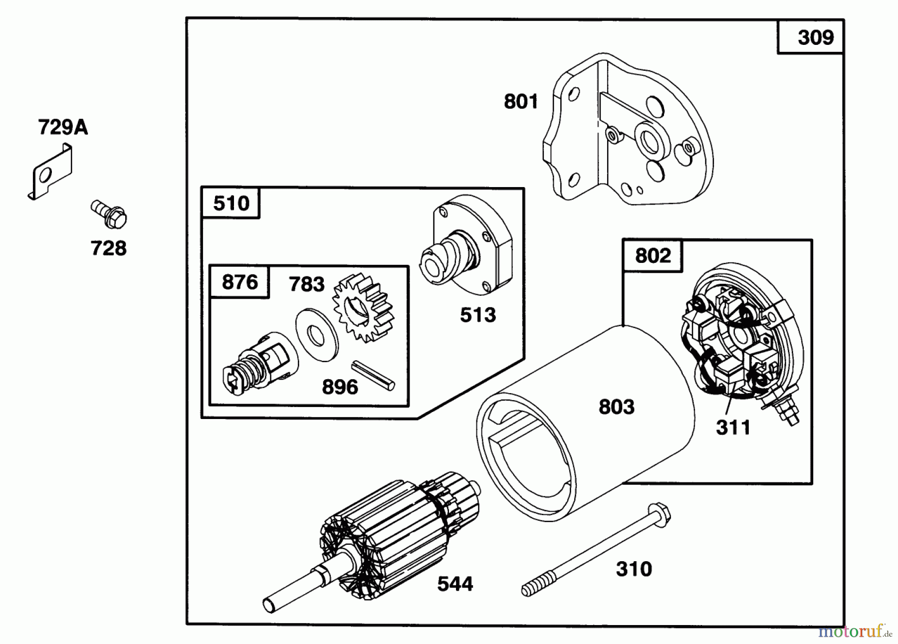  Toro Neu Mowers, Lawn & Garden Tractor Seite 1 71200 (12-32XL) - Toro 12-32XL Lawn Tractor, 1993 (3900001-3999999) ENGINE BRIGGS & STRATTON MODEL 283707-0156-01 #7