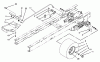 Toro 71191 (13-38HXL) - 13-38HXL Lawn Tractor, 1995 (5900001-5910000) Ersatzteile SPEED CONTROL & REAR WHEEL ASSEMBLY