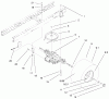 Toro 71198 (14-38XL) - 14-38XL Lawn Tractor, 1999 (9900001-9999999) Listas de piezas de repuesto y dibujos 5 SPEED TRANSAXLE