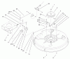 Toro 71199 (12-32XL) - 12-32XL Lawn Tractor, 2001 (210000001-210999999) Ersatzteile 32" DECK BLADE DRIVE & BRAKING COMPONENTS ASSEMBLY