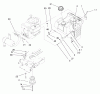 Toro 71201 (12-32XL) - 12-32XL Lawn Tractor, 1998 (8900001-8999999) Ersatzteile GAS TANK AND ENGINE PULLEY ASSEMBLY