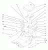 Toro 71201 (12-32XL) - 12-32XL Lawn Tractor, 1998 (8900001-8999999) Ersatzteile SEAT ASSEMBLY