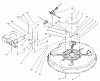 Toro 71209 (13-32XLE) - 13-32XLE Lawn Tractor, 2003 (230000001-230999999) Ersatzteile 32IN DECK BLADE DRIVE/BRAKE ASSEMBLY