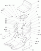 Toro 71209 (13-32XLE) - 13-32XLE Lawn Tractor, 2004 (240000001-240999999) Ersatzteile REAR BODY AND SEAT ASSEMBLY