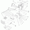 Toro 71212 (17-44HXL) - 17-44HXL Lawn Tractor, 2000 (200000001-200999999) Ersatzteile HOOD & TOWER ASSEMBLY