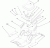 Toro 71212 (17-44HXL) - 17-44HXL Lawn Tractor, 2000 (200000001-200999999) Ersatzteile REAR BODY & SEAT ASSEMBLY