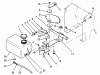 Toro 72041 (244-H) - 244-H Yard Tractor, 1993 (3900001-3999999) Ersatzteile FUEL TANK AND STEERING BRACKET ASSEMBLY