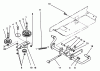 Toro 72041 (244-H) - 244-H Yard Tractor, 1993 (3900001-3999999) Ersatzteile IDLER AND PEDAL SHAFT ASSEMBLY