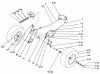 Toro 72063 (264-H) - 264-H Yard Tractor, 1995 (5900499-5999999) Listas de piezas de repuesto y dibujos FRONT AXLE