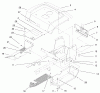 Toro 72070 (265-H) - 265-H Lawn and Garden Tractor, 1999 (9900001-9999999) Listas de piezas de repuesto y dibujos FENDER & FOOTRESTS ASSEMBLY