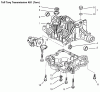 Toro 72070 (265-H) - 265-H Lawn and Garden Tractor, 1999 (9900001-9999999) Listas de piezas de repuesto y dibujos TRANSAXLE CASE