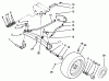 Toro 72101 (246-H) - 246-H Yard Tractor, 1993 (3900001-3999999) Listas de piezas de repuesto y dibujos FRONT AXLE ASSEMBLY
