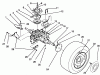 Toro 72101 (246-H) - 246-H Yard Tractor, 1993 (3900001-3999999) Listas de piezas de repuesto y dibujos REAR WHEEL AND TRANSMISSION ASSEMBLY