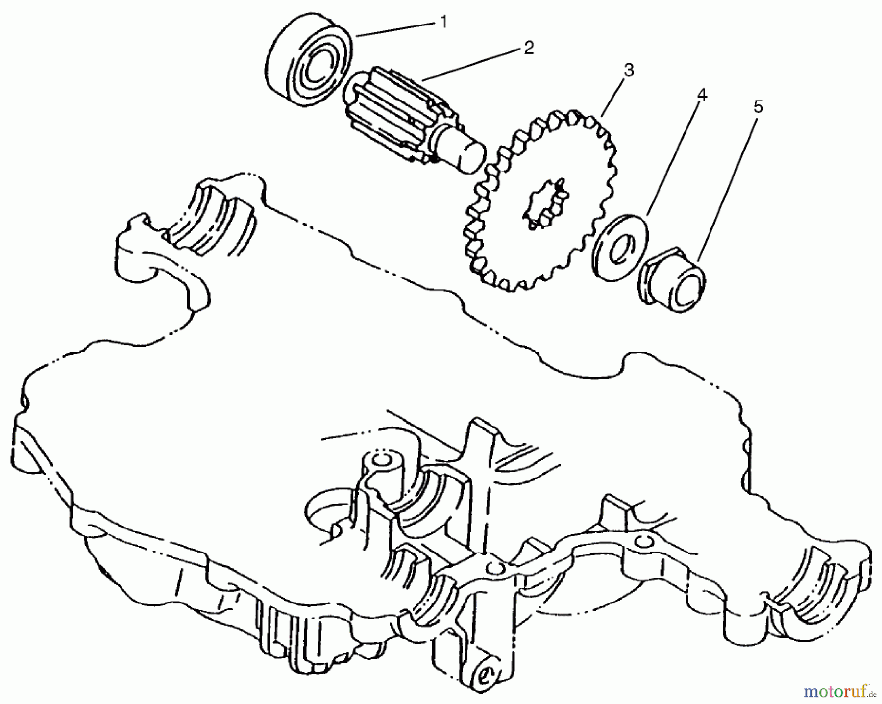  Toro Neu Mowers, Lawn & Garden Tractor Seite 1 72102 (269-H) - Toro 269-H Lawn and Garden Tractor, 1997 (7900001-7999999) FINAL PINION