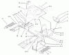 Toro 72202 (419XT) - 419XT Garden Tractor, 2003 (230000001-230999999) Ersatzteile FENDER AND FOOTREST ASSEMBLY
