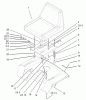 Toro 72202 (419XT) - 419XT Garden Tractor, 2004 (240000001-240999999) Ersatzteile SEAT ASSEMBLY
