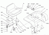 Toro 73363 (312-8) - 312-8 Garden Tractor, 1996 (6900001-6999999) Ersatzteile FENDER, SEAT