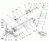 Toro 73363 (312-8) - 312-8 Garden Tractor, 1996 (6900001-6999999) Ersatzteile FRAME STEERING