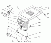 Toro 73363 (312-8) - 312-8 Garden Tractor, 1996 (6900001-6999999) Ersatzteile HOOD AND GRILLE