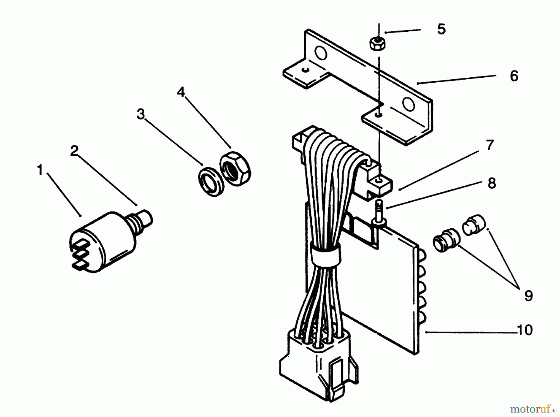  Toro Neu Mowers, Lawn & Garden Tractor Seite 1 73400 (314-8) - Toro 314-8 Garden Tractor, 1993 (3900001-3999999) ELECTRICAL SYSTEM #1