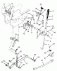 Toro 73400 (314-8) - 314-8 Garden Tractor, 1993 (3900001-3999999) Ersatzteile MANUAL LIFT LINKAGE