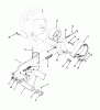 Toro 73421 (416-H) - 416-H Garden Tractor, 1993 (3900001-3999999) Ersatzteile CLUTCH, BRAKE AND SPEED CONTROL LINKAGE