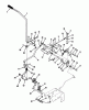 Toro 73421 (416-H) - 416-H Garden Tractor, 1993 (3900001-3999999) Ersatzteile CLUTCH, BRAKE MOTION CONTROL LINKAGE